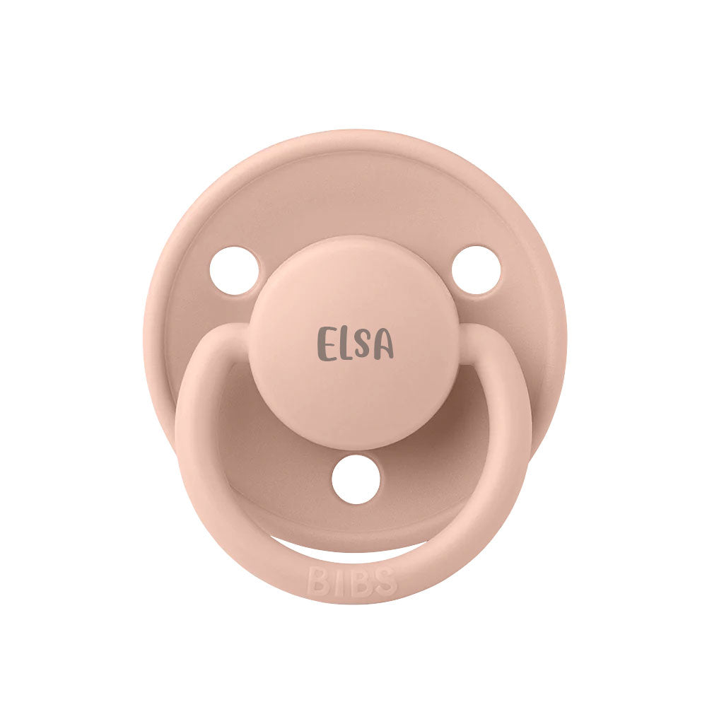 BIBS De Lux Natural Rubber Latex Pacifiers | Personalised Blush - Personalisable Baby Products Sold and Personalised by JustBørn