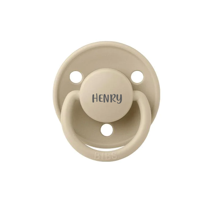 BIBS De Lux Natural Rubber Latex Pacifiers | Personalised Vanilla - Personalisable Baby Products Sold and Personalised by JustBørn