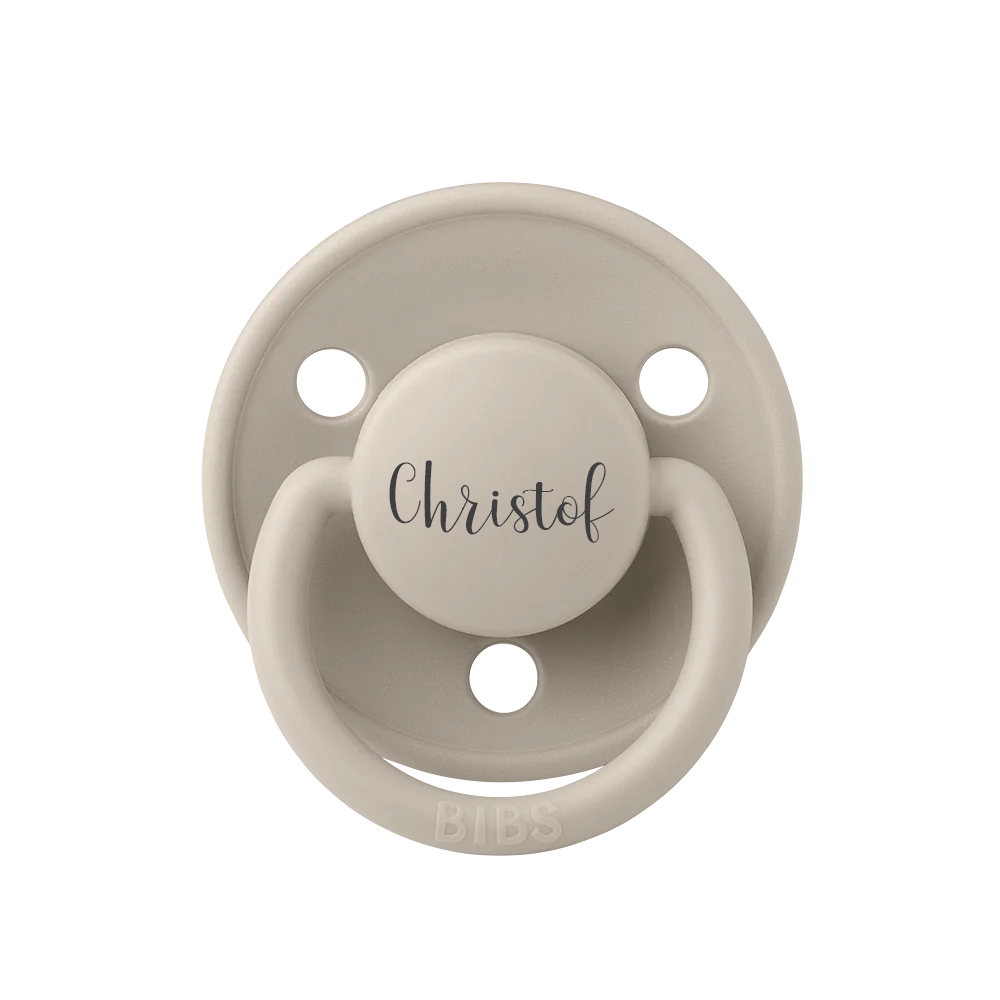 BIBS De Lux Natural Rubber Latex Pacifiers | Personalised Sand - Personalisable Baby Products Sold and Personalised by JustBørn