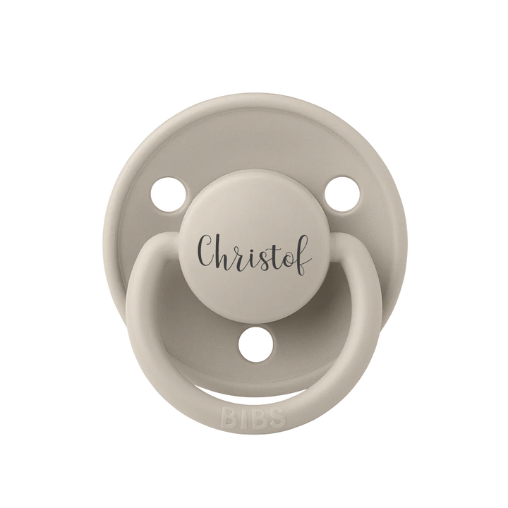 BIBS De Lux Natural Rubber Latex Pacifiers | Personalised Sand - Personalisable Baby Products Sold and Personalised by JustBørn