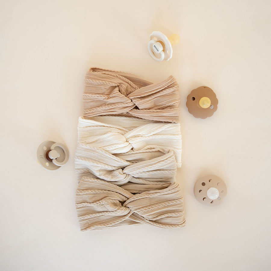 JBØRN Baby Girl Turban Headbands - Personalisable Baby Products Sold and Personalised by JustBørn