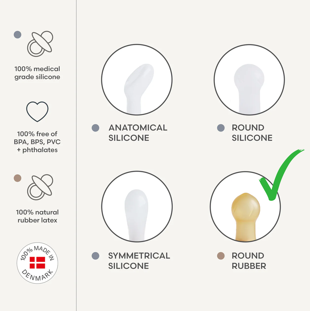 Frigg 3 x Mystery Colours | Frigg Daisy Natural Rubber Latex Pacifiers | Size 1 & 2 - Personalisable Baby Products Sold and Personalised by JustBørn