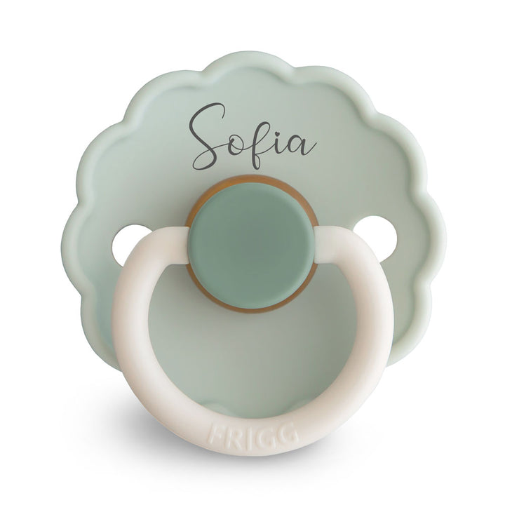 FRIGG Daisy Natural Rubber Latex Pacifier Little Darling - Personalisable Baby Products Sold and Personalised by JustBørn