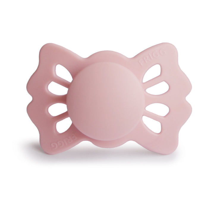 FRIGG Lucky Symmetrical Silicone Pacifiers | Personalised Baby Pink Size 1 (0-6 Months) No - Personalisable Baby Products Sold and Personalised by JustBørn