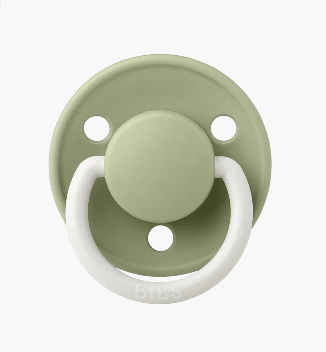 BIBS De Lux Silicone Pacifiers | One Size | Personalisable Sage Night Glow - Personalisable Baby Products Sold and Personalised by JustBørn
