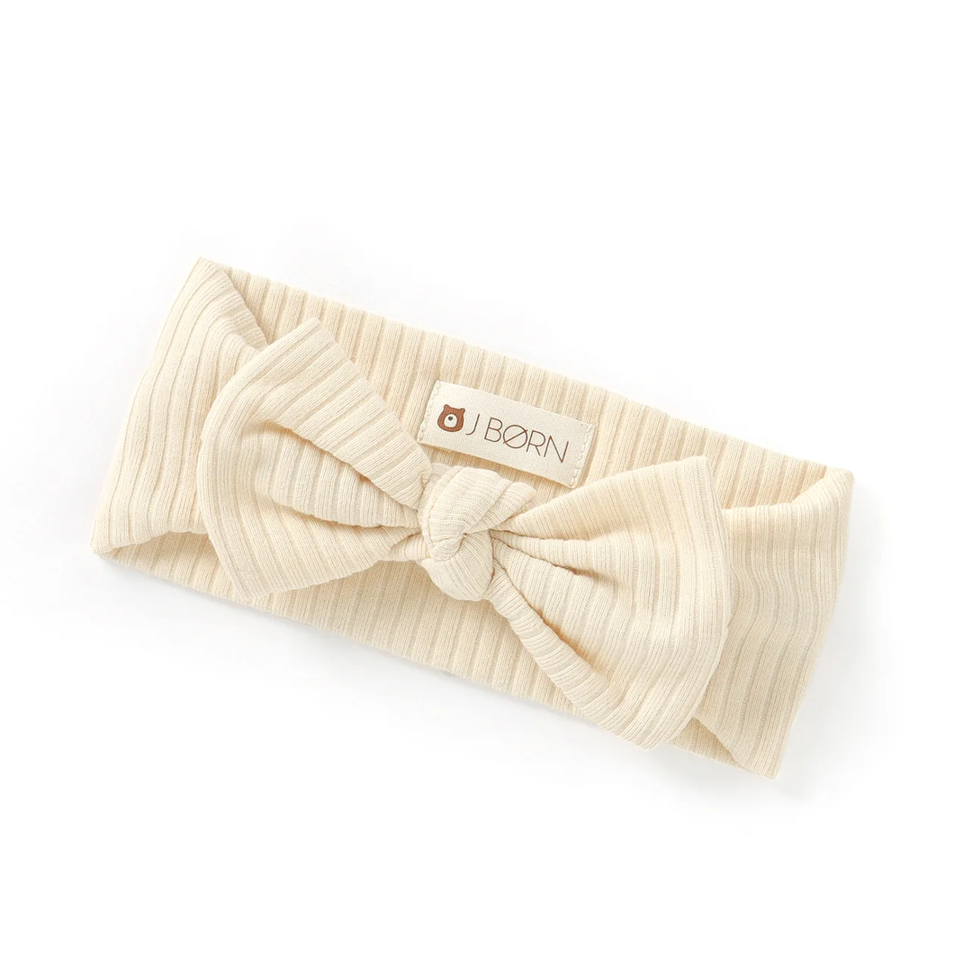 JBØRN Ribbed Baby Headband Ribbed Oatmeal Headband - Personalisable Baby Products Sold and Personalised by JustBørn