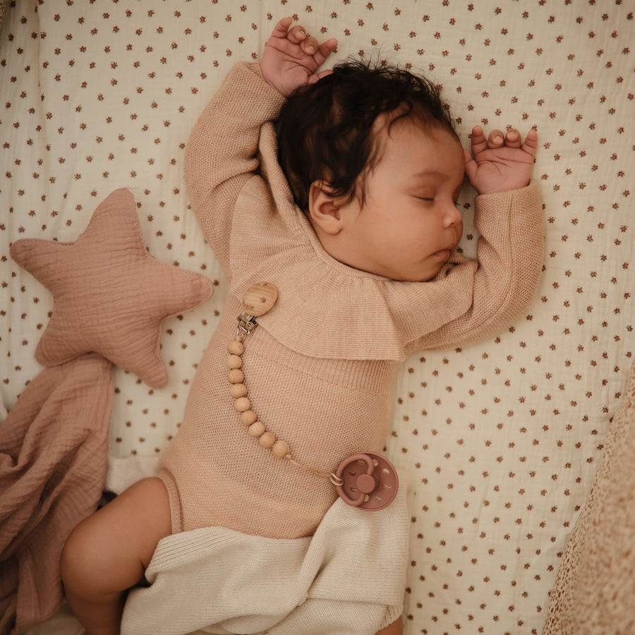 FRIGG Moon Natural Rubber Latex Pacifier - Personalisable Baby Products Sold and Personalised by JustBørn