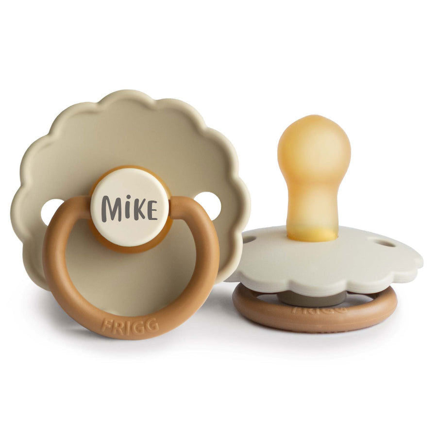 FRIGG Daisy Natural Rubber Latex Pacifier Desert Yes - Personalisable Baby Products Sold and Personalised by JustBørn