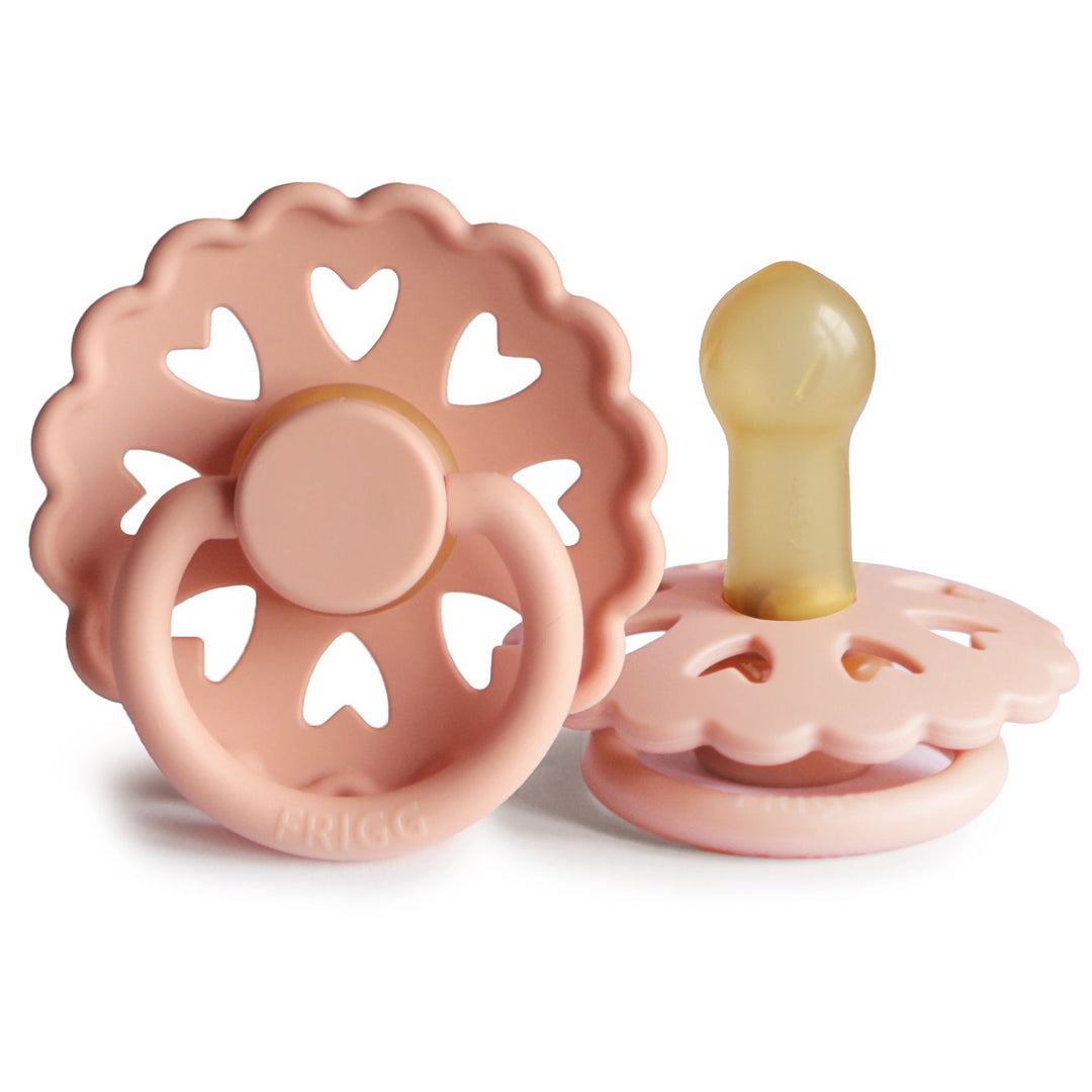 FRIGG Fairytale Natural Rubber Latex Pacifiers Size 2 (6-18 Months) Princess and The Pea - Personalisable Baby Products Sold and Personalised by JustBørn
