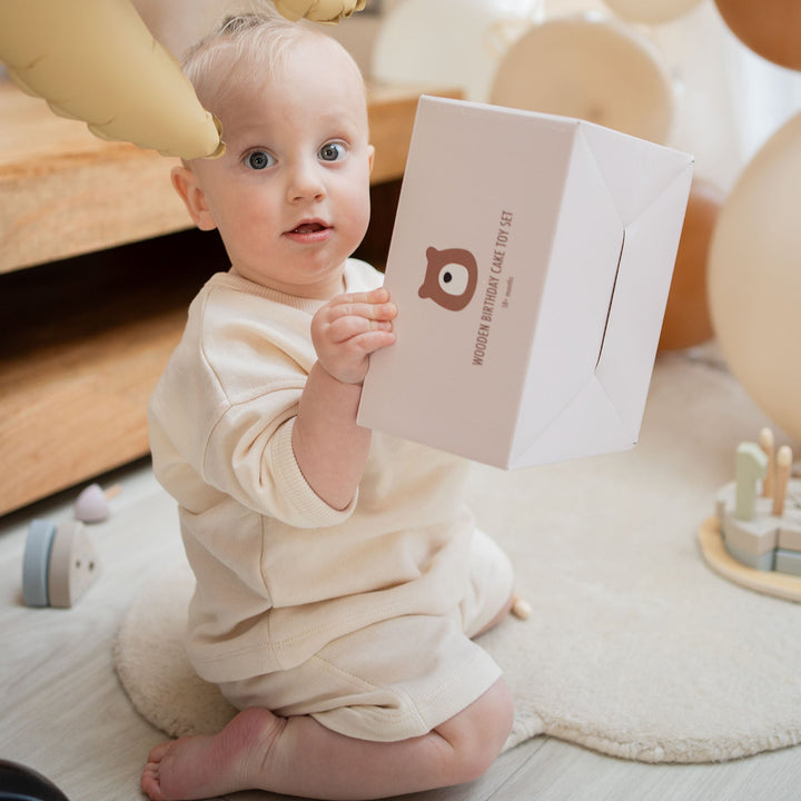 JBØRN Personalised Wooden Birthday Cake - Personalisable Baby Products Sold and Personalised by JustBørn