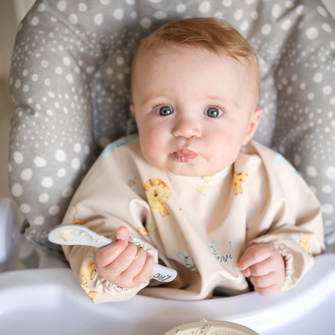 JBØRN Silicone Bowl, Spoon and Bib Set - Personalisable Baby Products Sold and Personalised by JustBørn