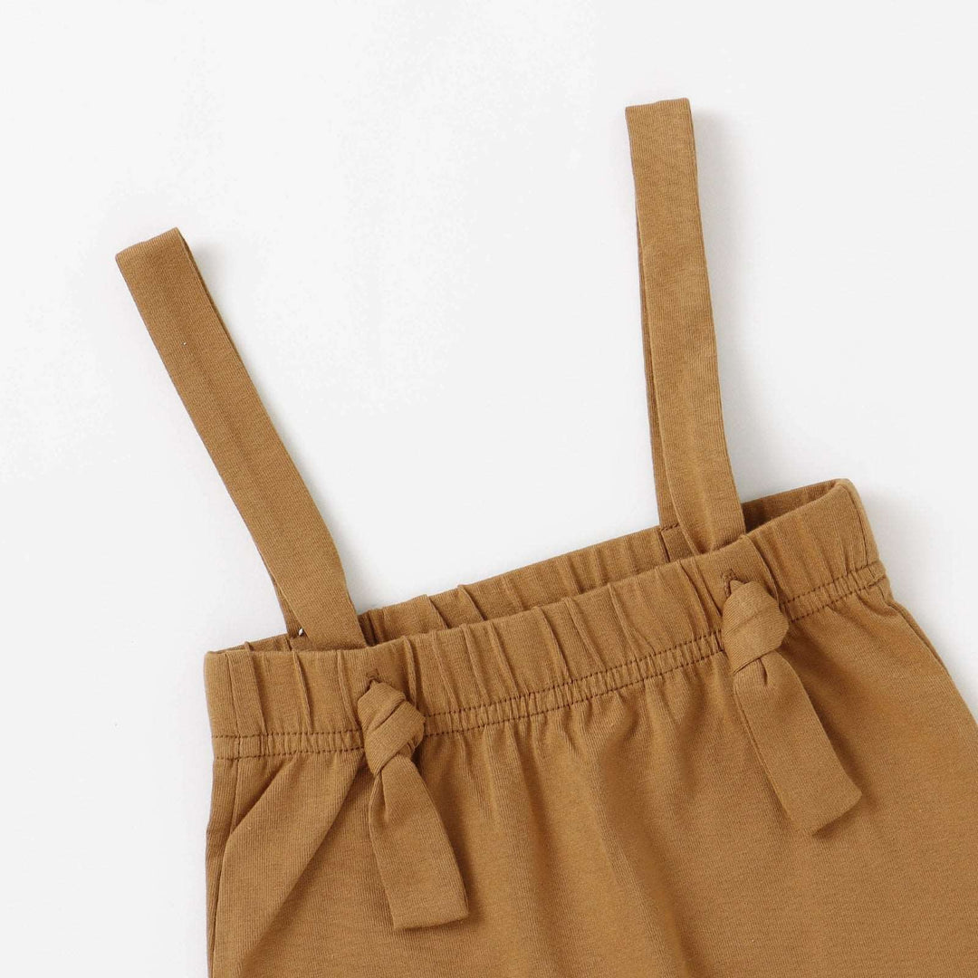 JBØRN Organic Cotton Baby Suspender Leggings 18-24 Months Clay - Personalisable Baby Products Sold and Personalised by JustBørn