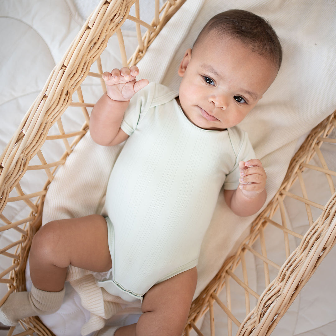 JBØRN Ribbed Bamboo Essential Bundle | 6+months - Personalisable Baby Products Sold and Personalised by JustBørn
