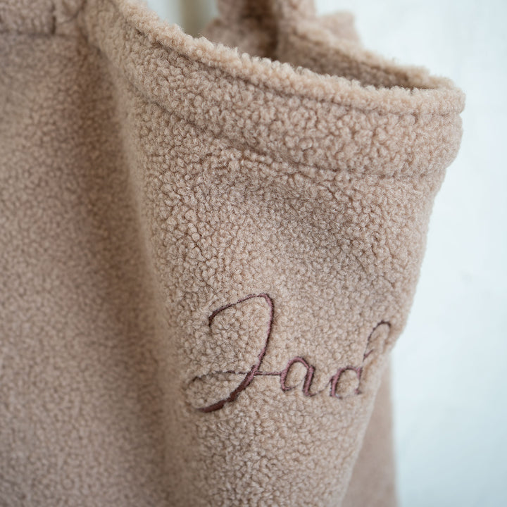 JBØRN Personalised Teddy Mum Bag | Pram Shopping Bag Yes Teddy Tan - Personalisable Baby Products Sold and Personalised by JustBørn