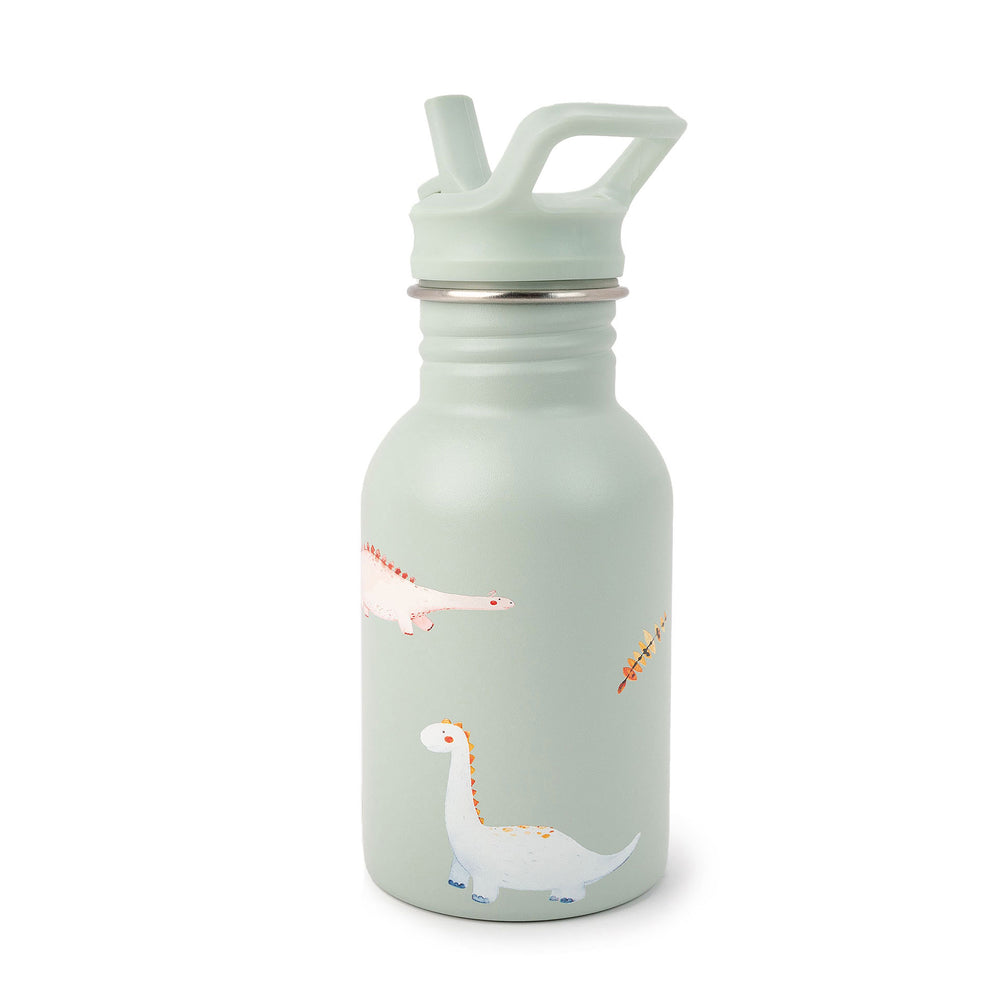 JBØRN Personalised Stainless Steel Kids Water Bottle Dinosaurs No - Personalisable Baby Products Sold and Personalised by JustBørn