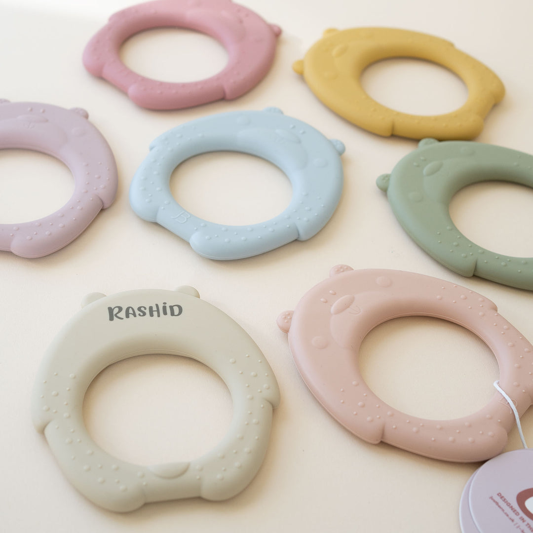 JBØRN Bear Teether - Personalisable Baby Products Sold and Personalised by JustBørn