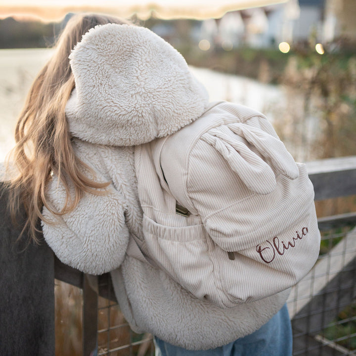 JBØRN Personalised Bunny Backpack - Personalisable Baby Products Sold and Personalised by JustBørn