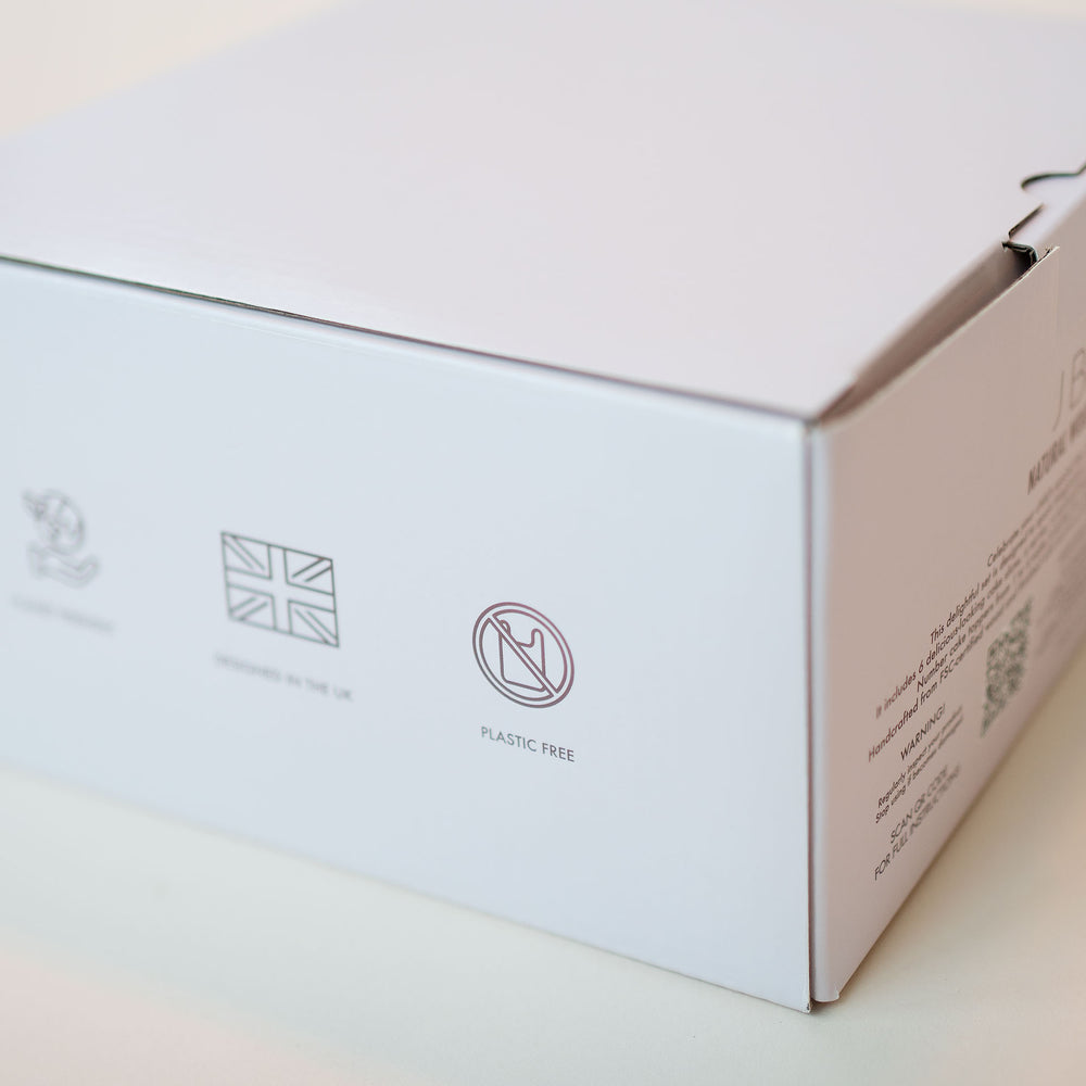 JBØRN Personalised Wooden Pull-Along Stacking Train Set - Personalisable Baby Products Sold and Personalised by JustBørn