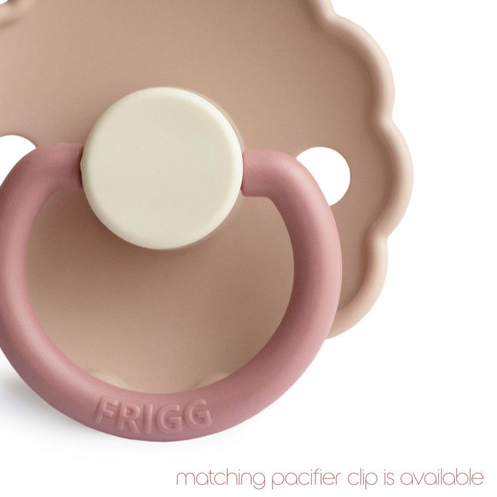 FRIGG Daisy Silicone Pacifiers Peony No - Personalisable Baby Products Sold and Personalised by JustBørn