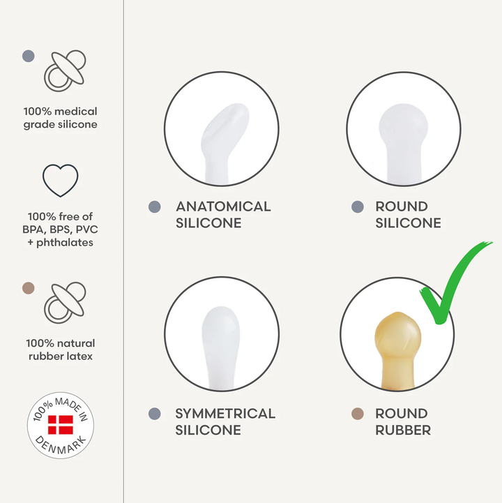 Frigg 3 x Mystery Colours | Frigg Daisy Natural Rubber Latex Pacifiers | Size 1 & 2 - Personalisable Baby Products Sold and Personalised by JustBørn