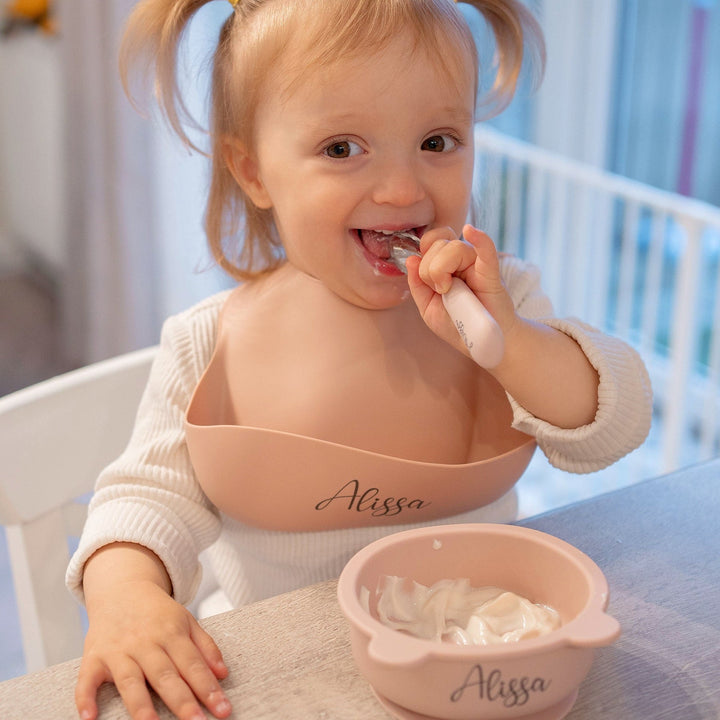 JBØRN Stainless Steel Cutlery Set - Personalisable Baby Products Sold and Personalised by JustBørn