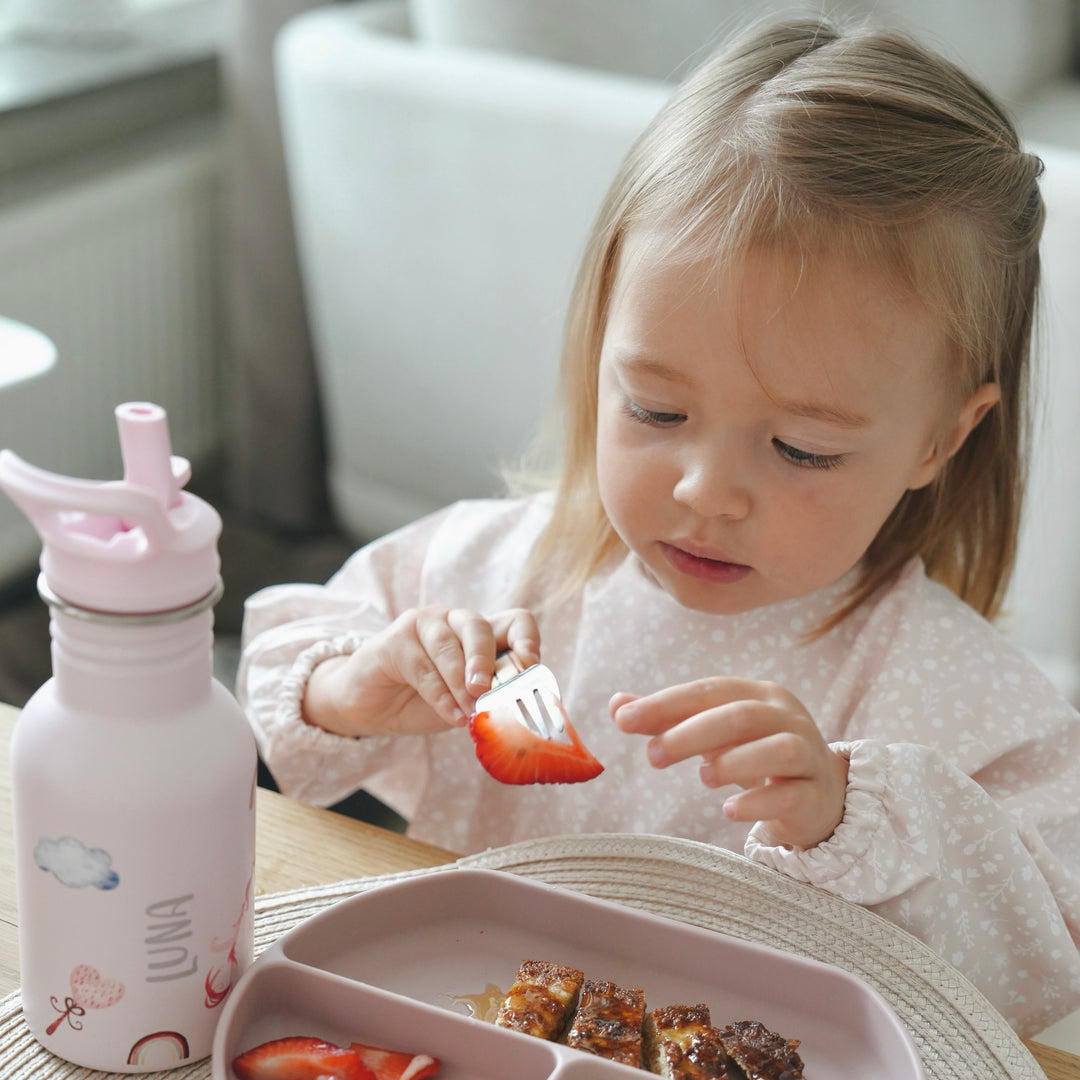 JBØRN Long Sleeve Baby Feeding Bib with Personalised Travel Bag - Personalisable Baby Products Sold and Personalised by JustBørn