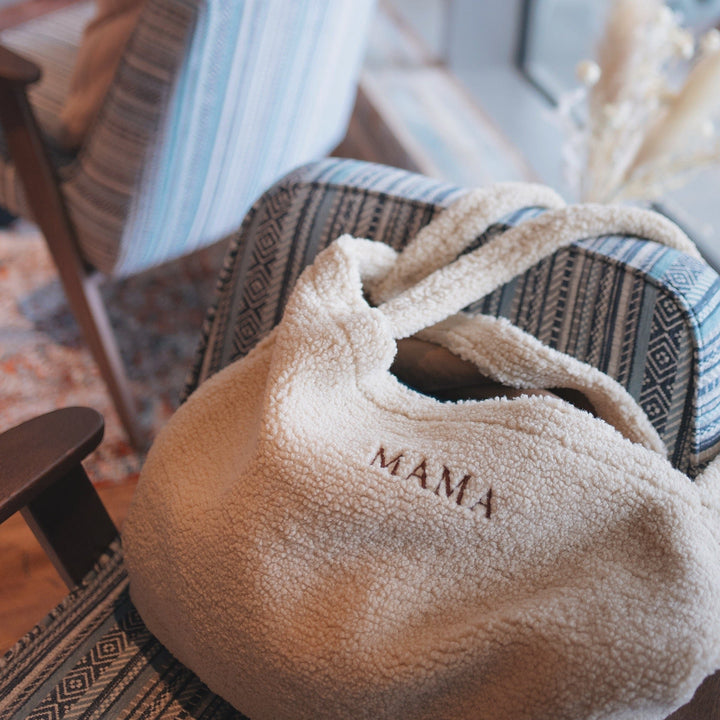 JBØRN Personalised Teddy Mum Bag | Pram Shopping Bag - Personalisable Baby Products Sold and Personalised by JustBørn