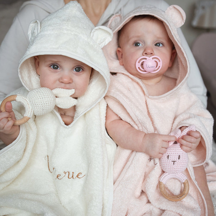 JBØRN Organic Cotton Hooded Poncho | 6 Months Up To 2 Years - Personalisable Baby Products Sold and Personalised by JustBørn