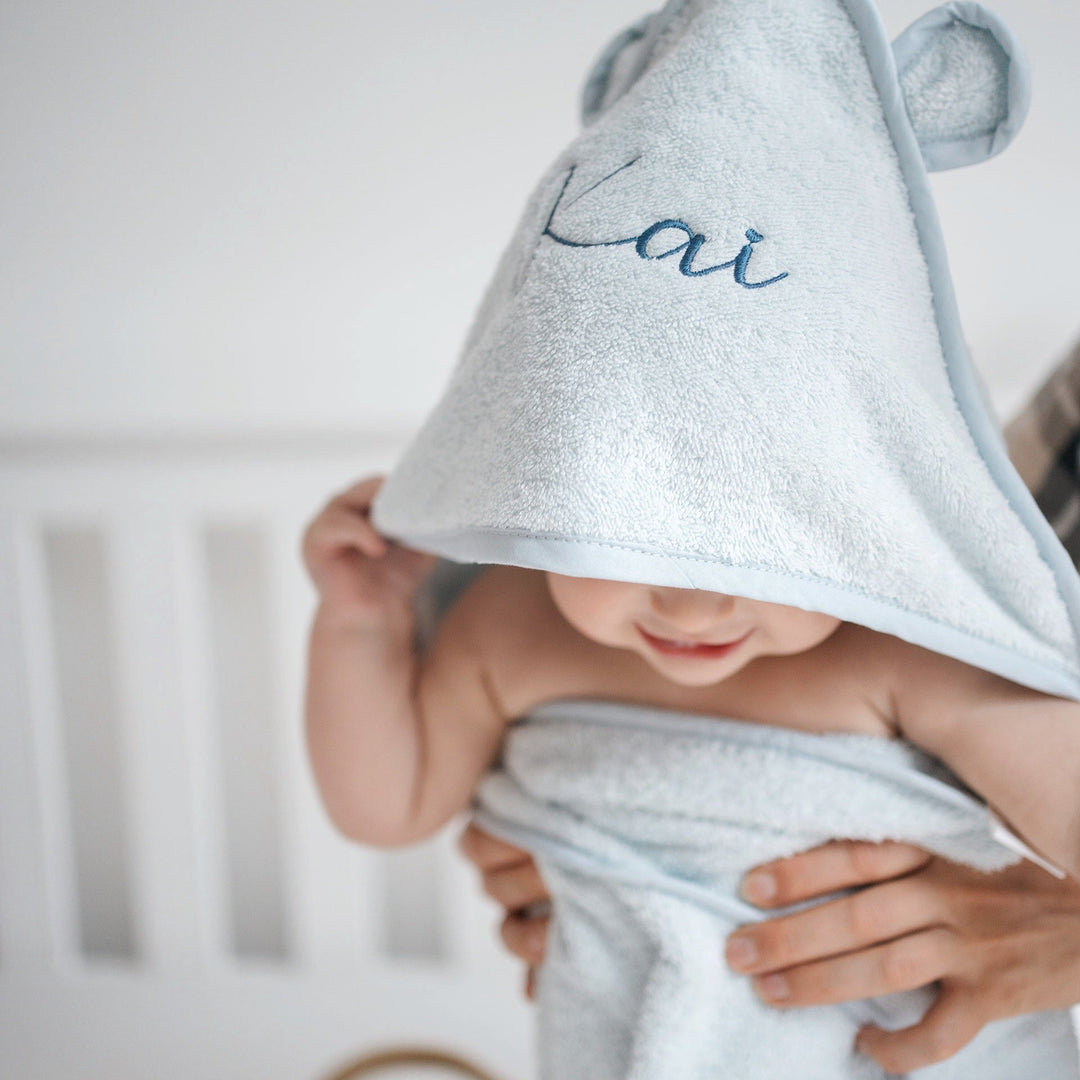 JBØRN Gift Set 0-3 Months | First Pacifiers, Organic Cotton Towel, Sleep Suit & Skin Care Set - Personalisable Baby Products Sold and Personalised by JustBørn