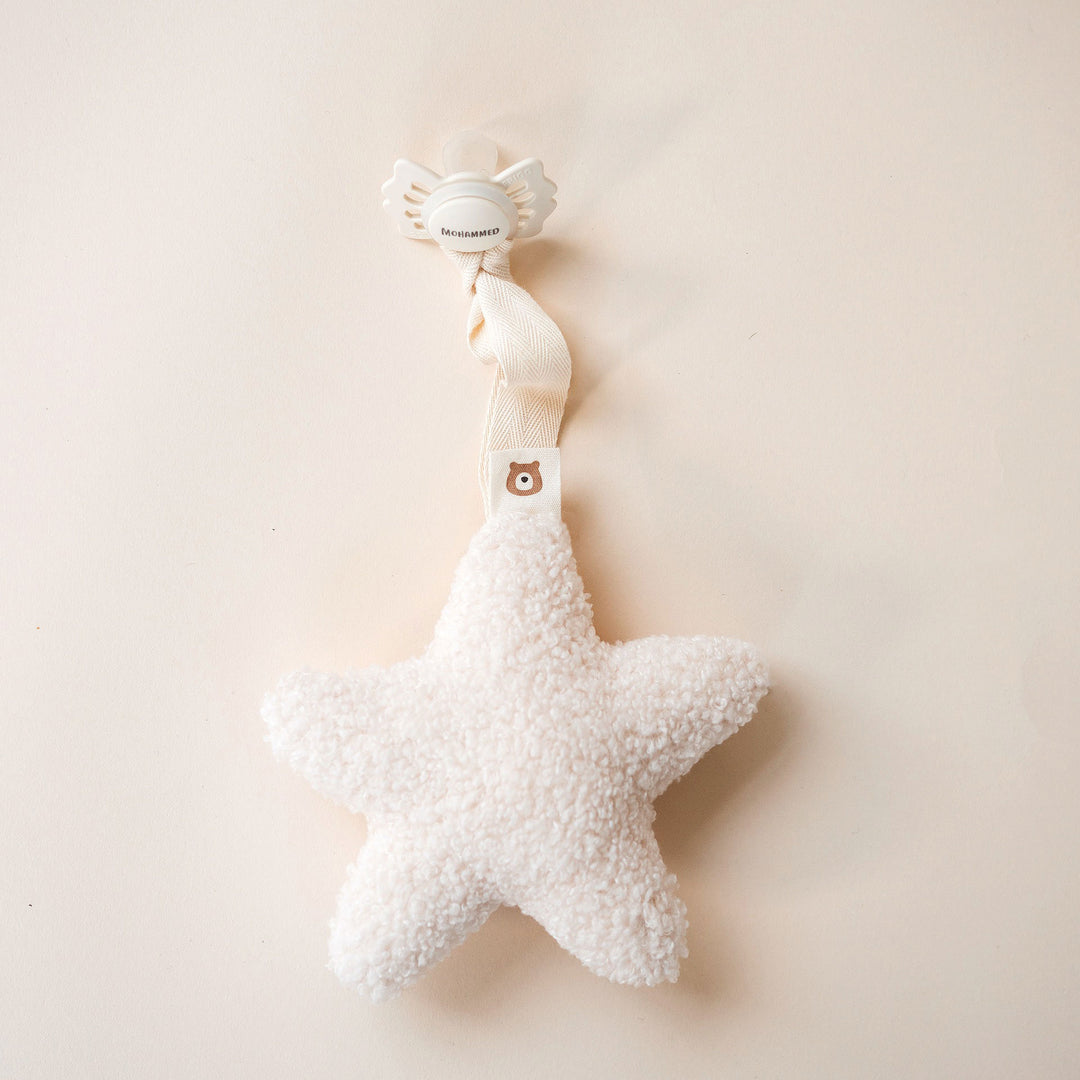 JBØRN Plush Comforter with Pacifier Holder Loop - Personalisable Baby Products Sold and Personalised by JustBørn