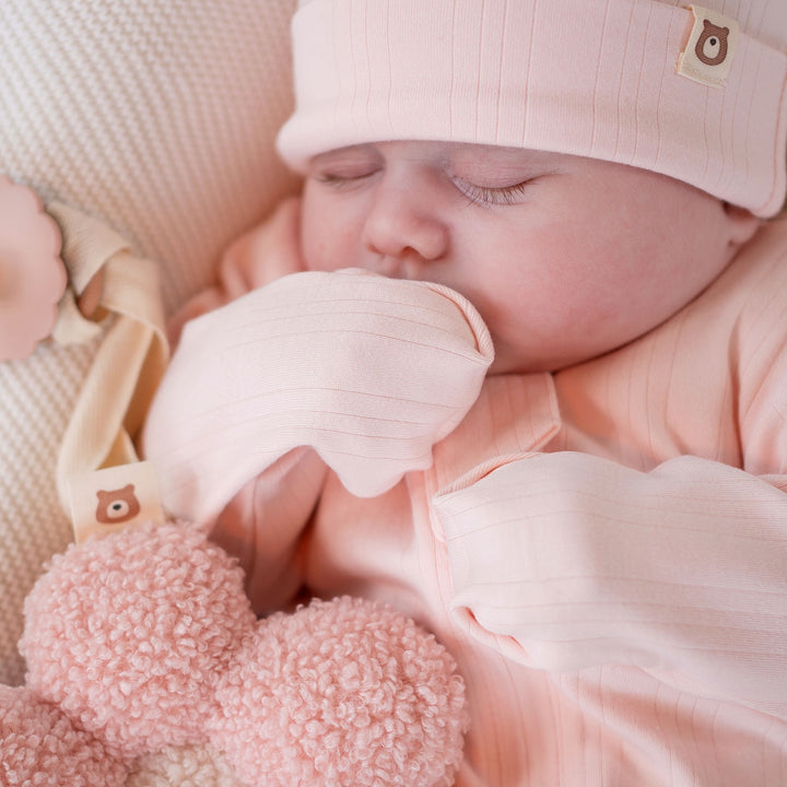 JBØRN Ribbed Bamboo Sleepsuit, Comforter & Pacifier Set - Personalisable Baby Products Sold and Personalised by JustBørn