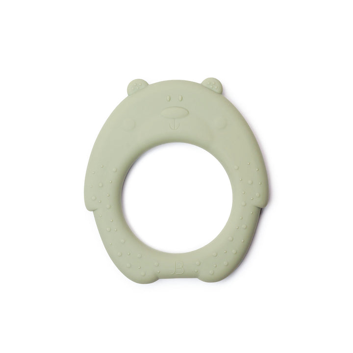 JBØRN Bear Teether Sage - Personalisable Baby Products Sold and Personalised by JustBørn