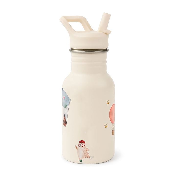 JBØRN Personalised Stainless Steel Kids Water Bottle Adventure Bear - Personalisable Baby Products Sold and Personalised by JustBørn