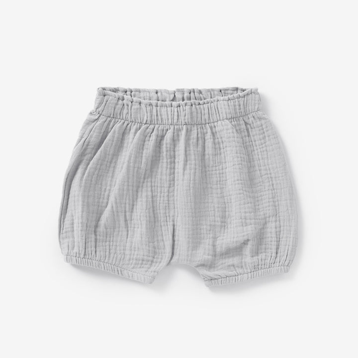 JBØRN Organic Cotton Muslin Baby Shorts Cloud - Personalisable Baby Products Sold and Personalised by JustBørn