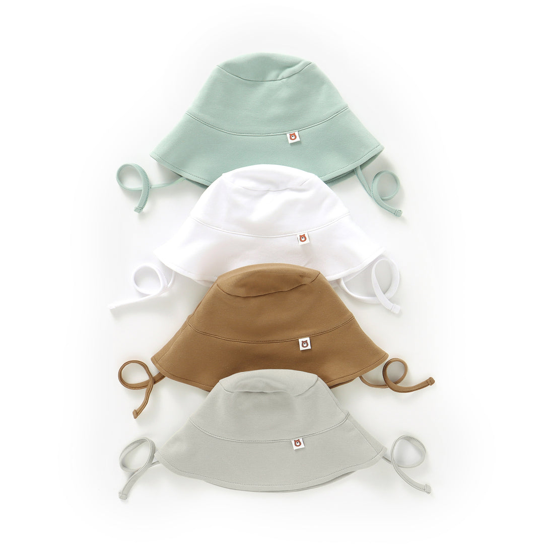 JBØRN Organic Cotton Baby Sun Hat - Personalisable Baby Products Sold and Personalised by JustBørn