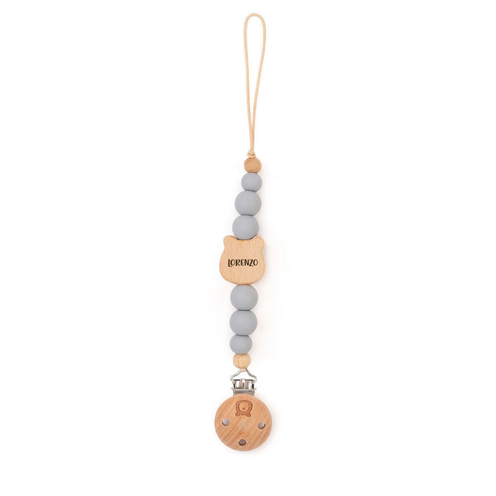 JBØRN Bear Pacifier Clip | Personalised Cloud - Personalisable Baby Products Sold and Personalised by JustBørn