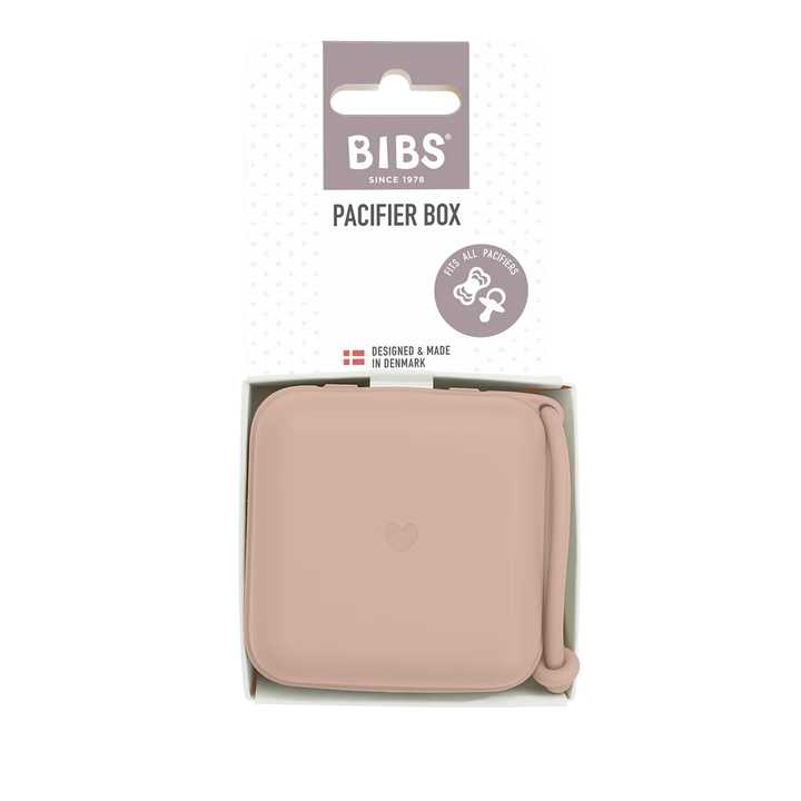 BIBS Pacifier Box Holder Blush - Personalisable Baby Products Sold and Personalised by JustBørn