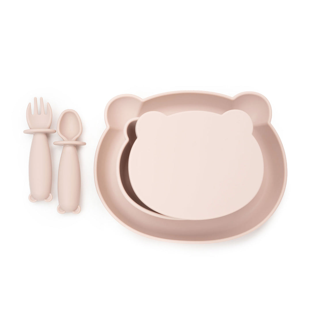 JBØRN Baby Meal Time Set | Weaning Set | Personalisable Blush No - Personalisable Baby Products Sold and Personalised by JustBørn