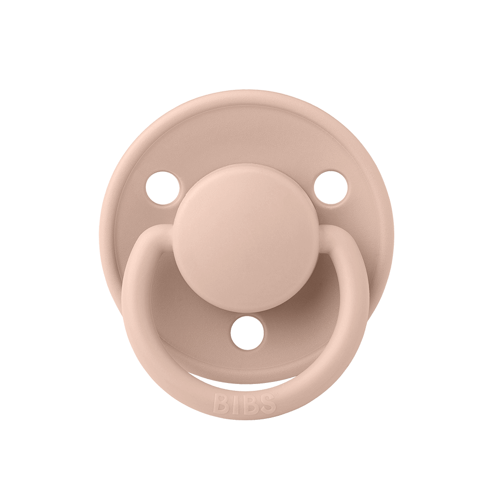 BIBS De Lux Silicone Pacifiers | One Size | Personalisable Blush - Personalisable Baby Products Sold and Personalised by JustBørn
