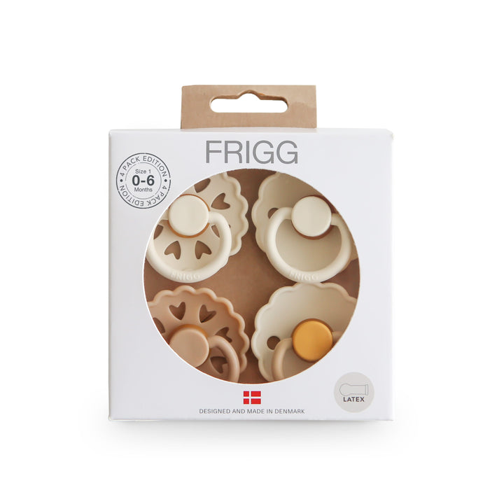 FRIGG Natural Rubber Latex Pacifier Pack of 4 Snowflake Dream No - Personalisable Baby Products Sold and Personalised by JustBørn