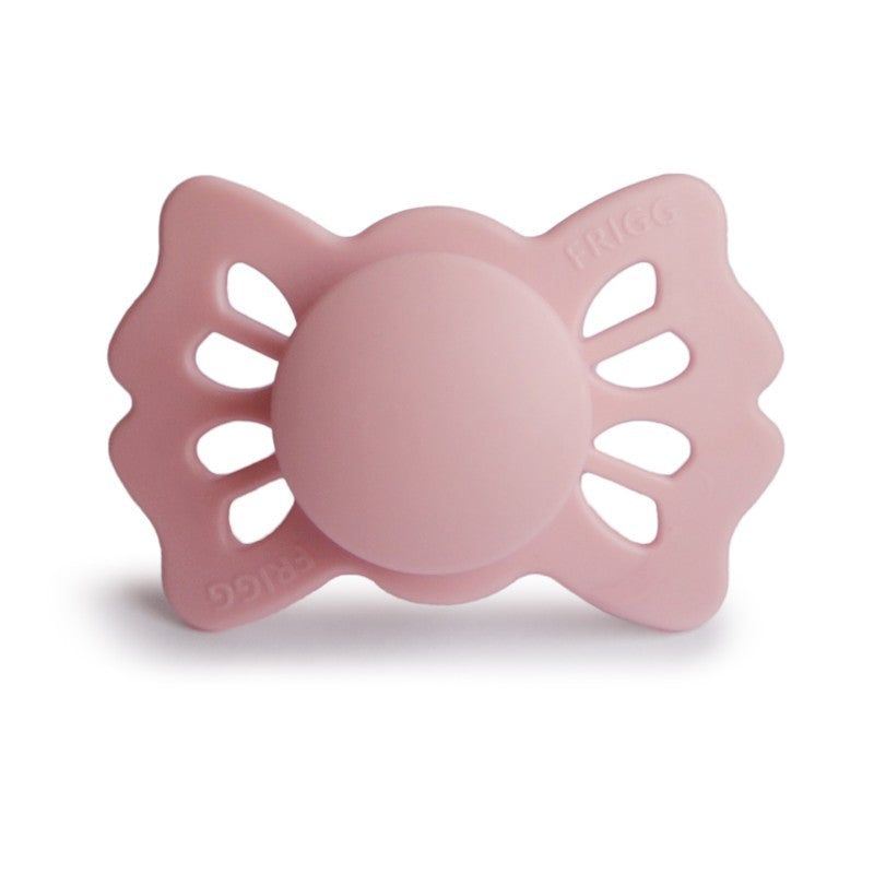 FRIGG Lucky Symmetrical Silicone Pacifiers Baby Pink Size 1 (0-6 Months) - Personalisable Baby Products Sold and Personalised by JustBørn