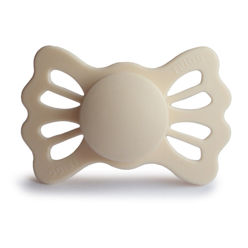 FRIGG Lucky Symmetrical Silicone Pacifiers Cream - Personalisable Baby Products Sold and Personalised by JustBørn