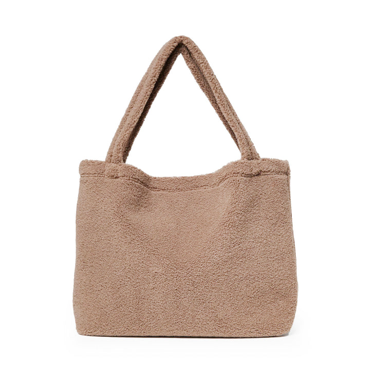 JBØRN Personalised Teddy Mum Bag | Pram Shopping Bag No Teddy Tan - Personalisable Baby Products Sold and Personalised by JustBørn