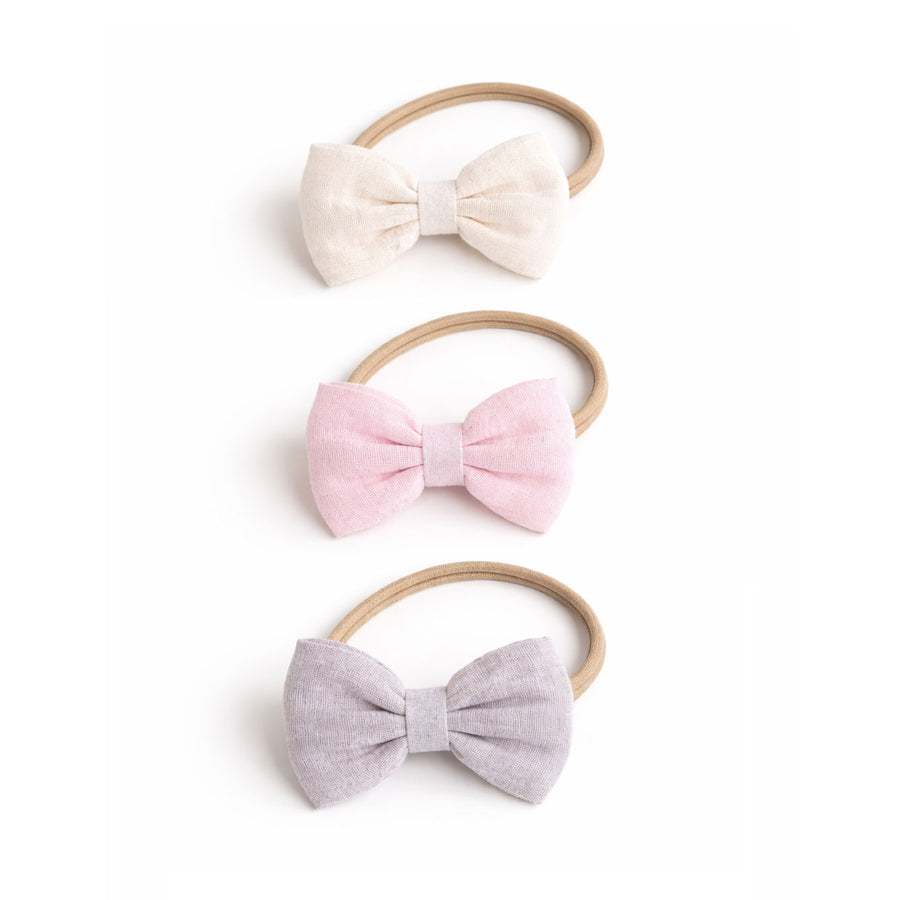 JBØRN Muslin Baby Girl Bow Headband - Personalisable Baby Products Sold and Personalised by JustBørn
