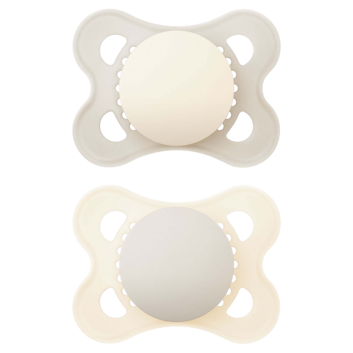 MAM Original Soother 0+/ 2-6 Months & Matching Pacifier Clip Original Cream & Vanilla No - Personalisable Baby Products Sold and Personalised by JustBørn