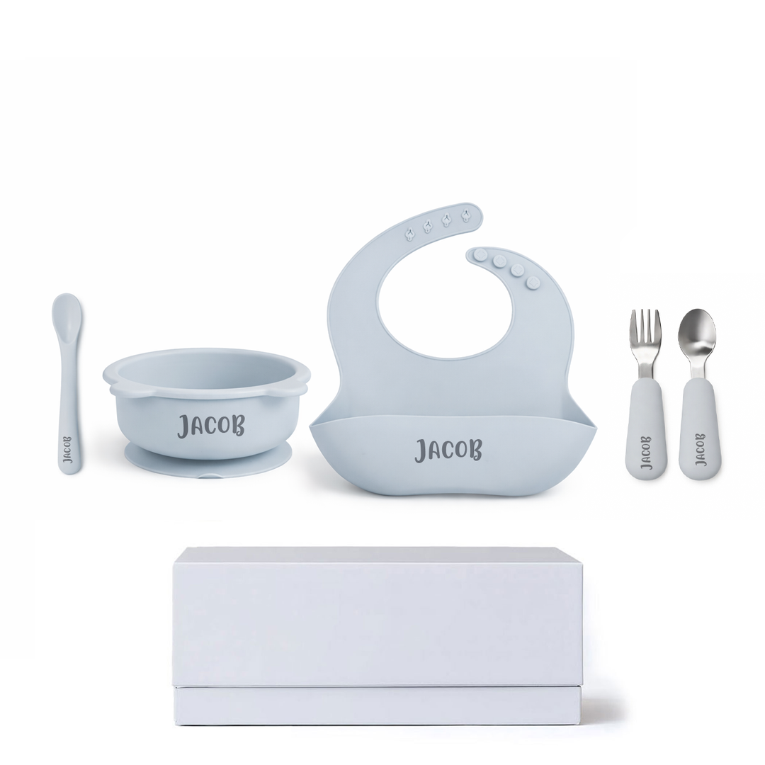 JBØRN Baby Weaning Starter Gift Box - Personalisable Baby Products Sold and Personalised by JustBørn