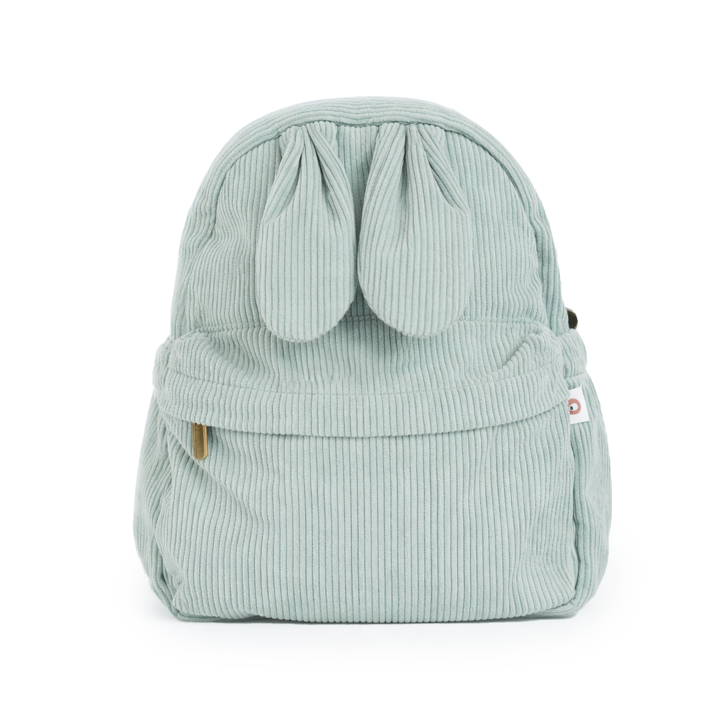 JBØRN Personalised Bunny Backpack Sage Bunny Backpack - Personalisable Baby Products Sold and Personalised by JustBørn