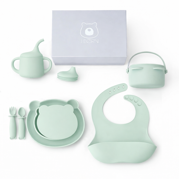 JBØRN Baby Weaning Full Essentials Gift Box - Personalisable Baby Products Sold and Personalised by JustBørn