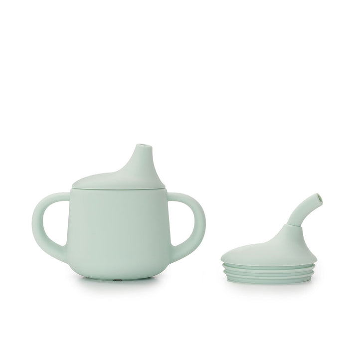 JBØRN 3-in-1 Drinking Cup Seafoam No - Personalisable Baby Products Sold and Personalised by JustBørn