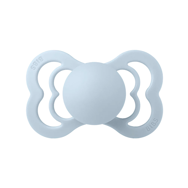 BIBS Supreme Symmetrical Silicone Pacifiers Supreme Baby Blue - Personalisable Baby Products Sold and Personalised by JustBørn